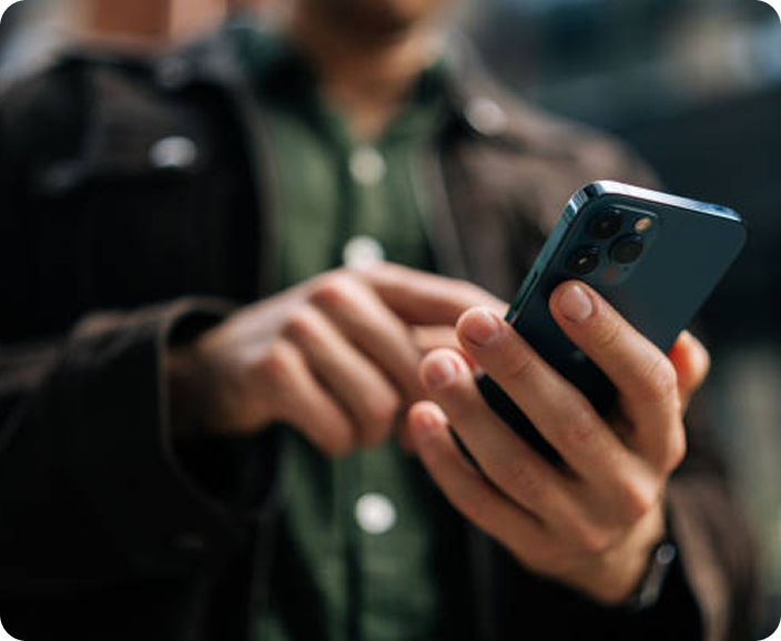 A person using phone