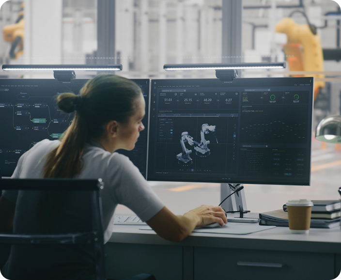 Developer working on creating a twin platform
